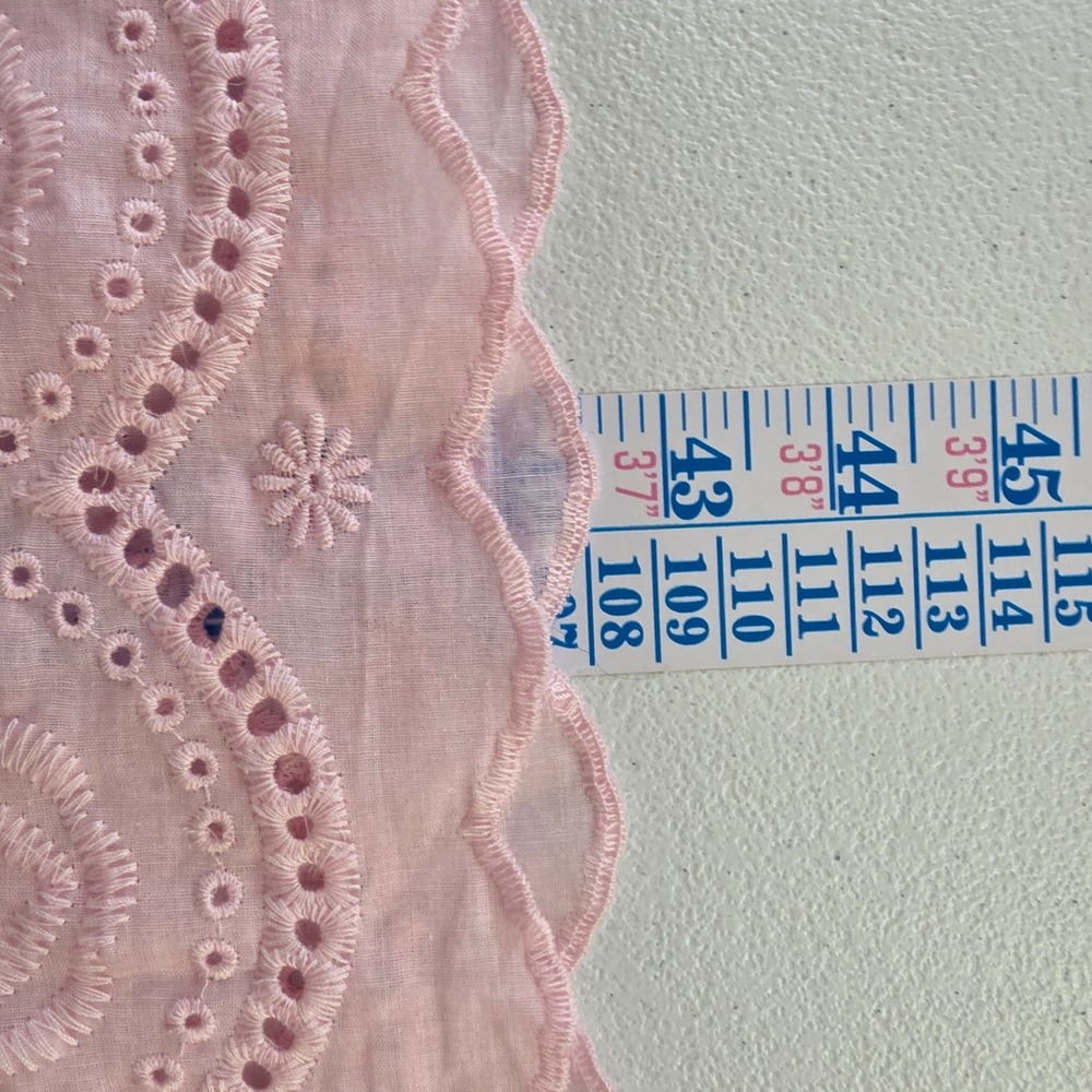 NWT Roaman's Pink Cotton Eyelet Lace Dress Womens 22W Boho Embroidered Cottageco - Picture 10 of 13